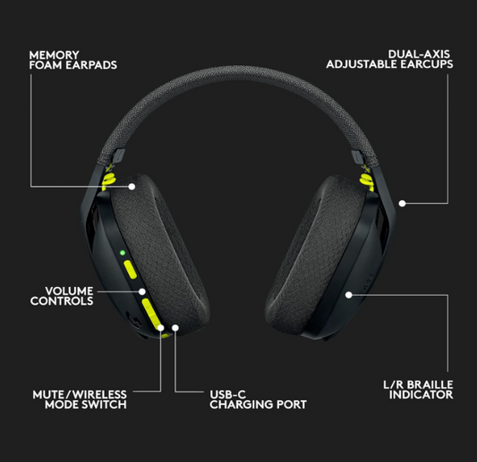 Logitech G435 LIGHTSPEED Wireless Gaming Headset